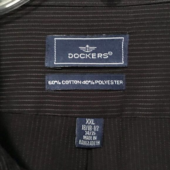 Dockers textured black dress shirt. - Picture 6 of 8